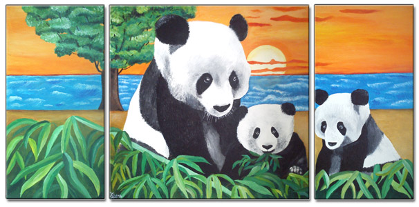Pandafamilie  