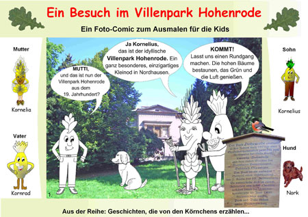 Flyer-Cover des Park-Hohenrode-Comics